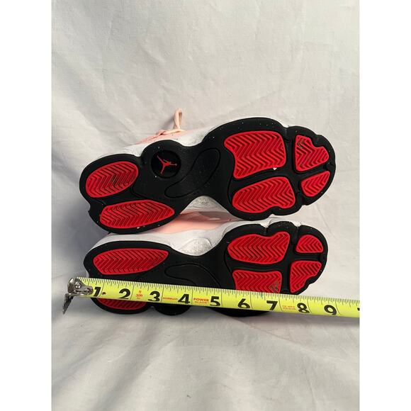 Jordan 6 Rings Pink Basketball Sneakers Youth Size 2Y - Picture 6 of 6